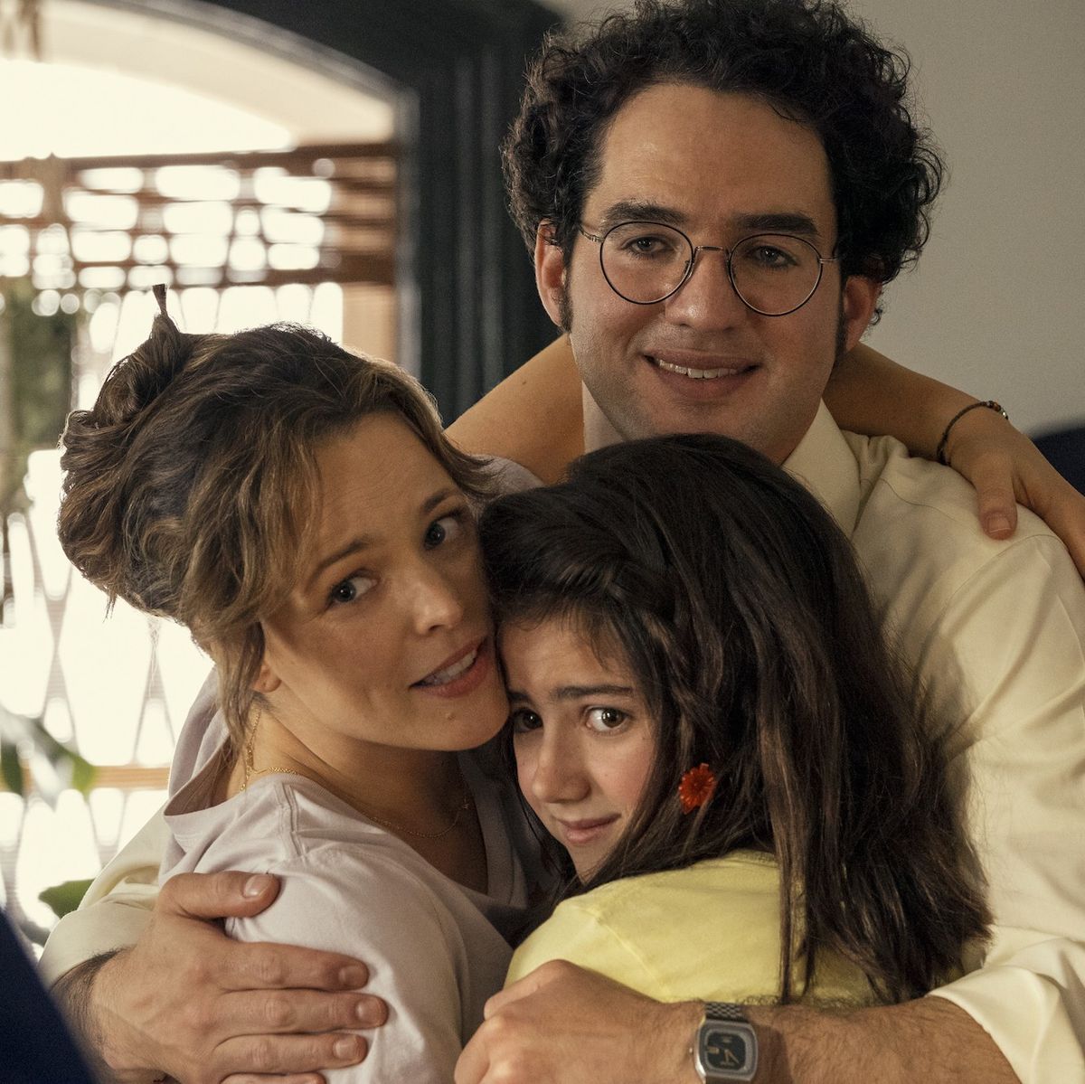 Rachel McAdams Benny Safdie and Abby Ryder Fortson in Are You There, God? It's Me Margaret