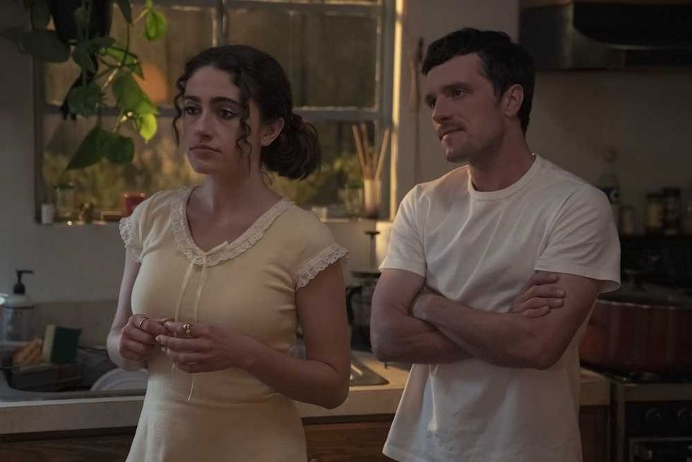 Rachel Sennott and Josh Hutcherson in I Love LA on HBO Max