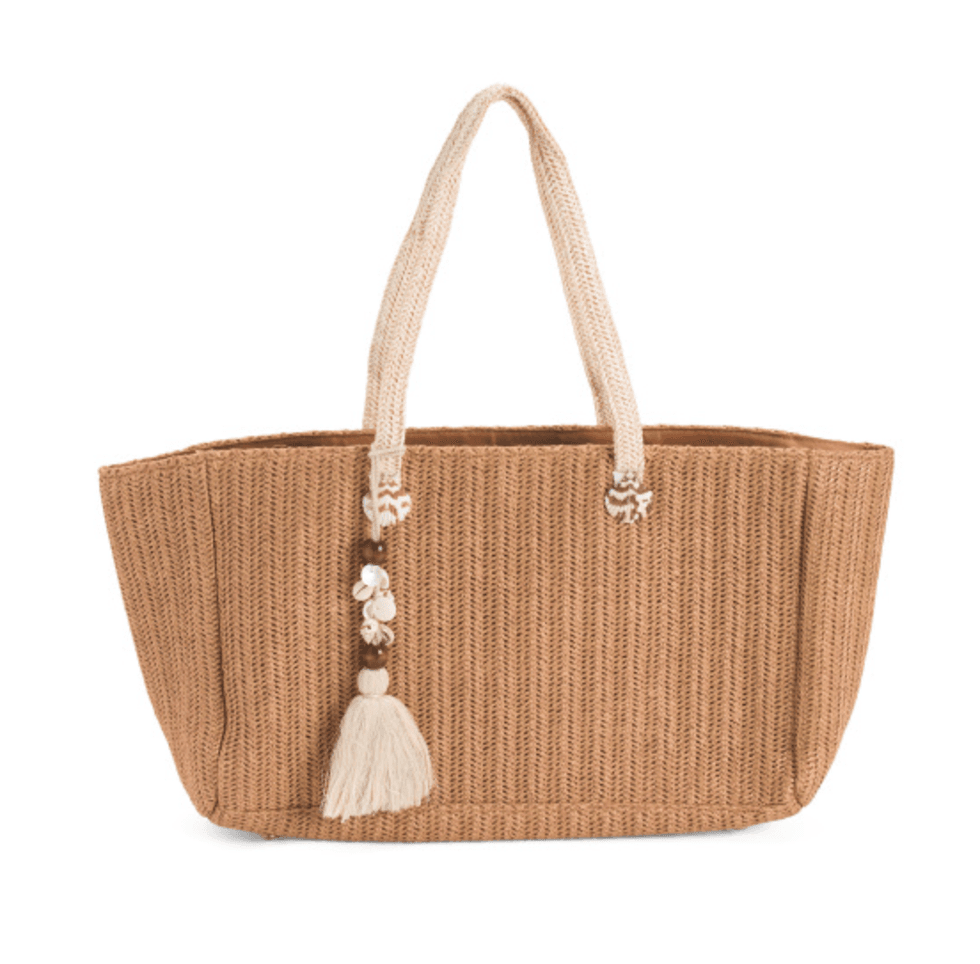 Raffia Reef Shell Tote