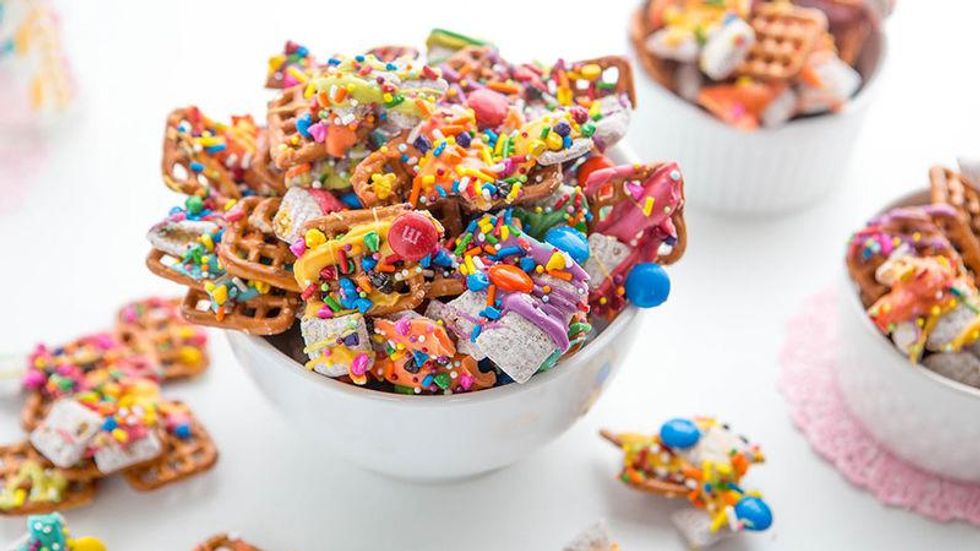 rainbow chex mix