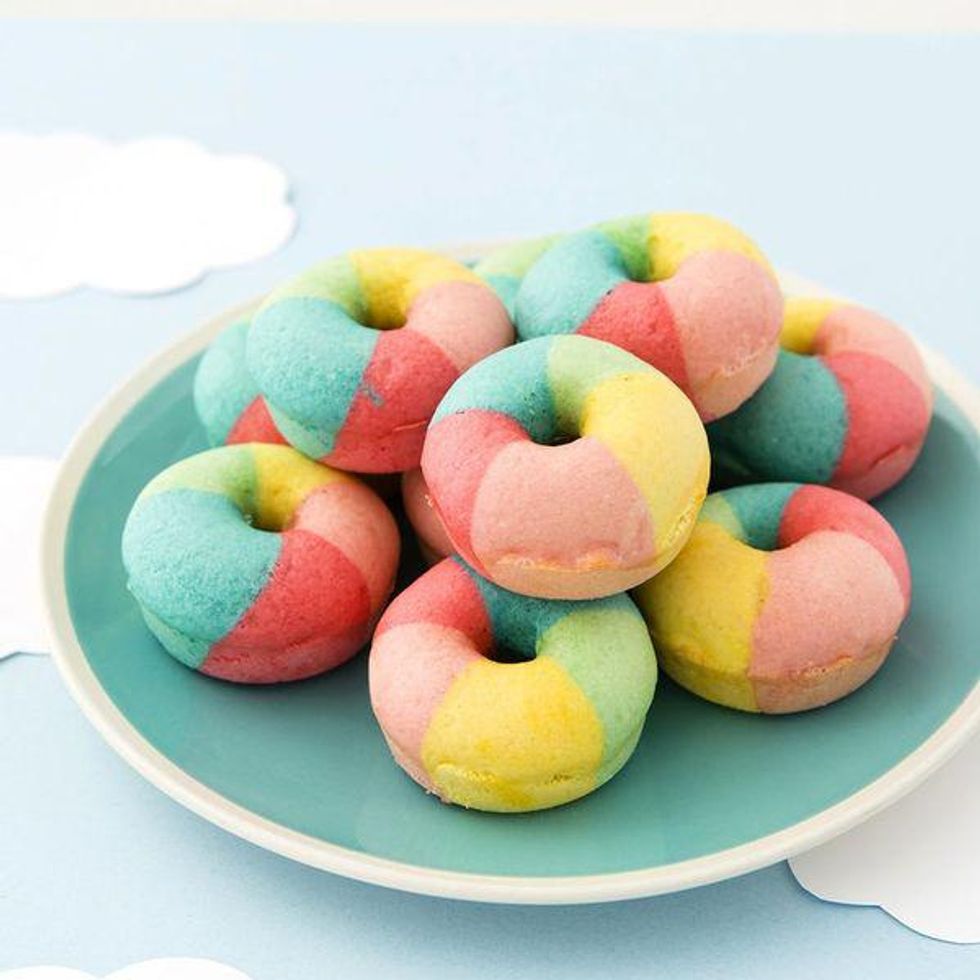 rainbow donuts