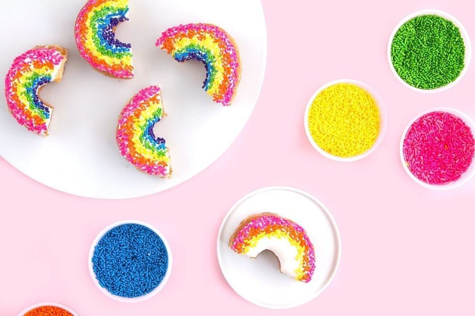 rainbow donuts