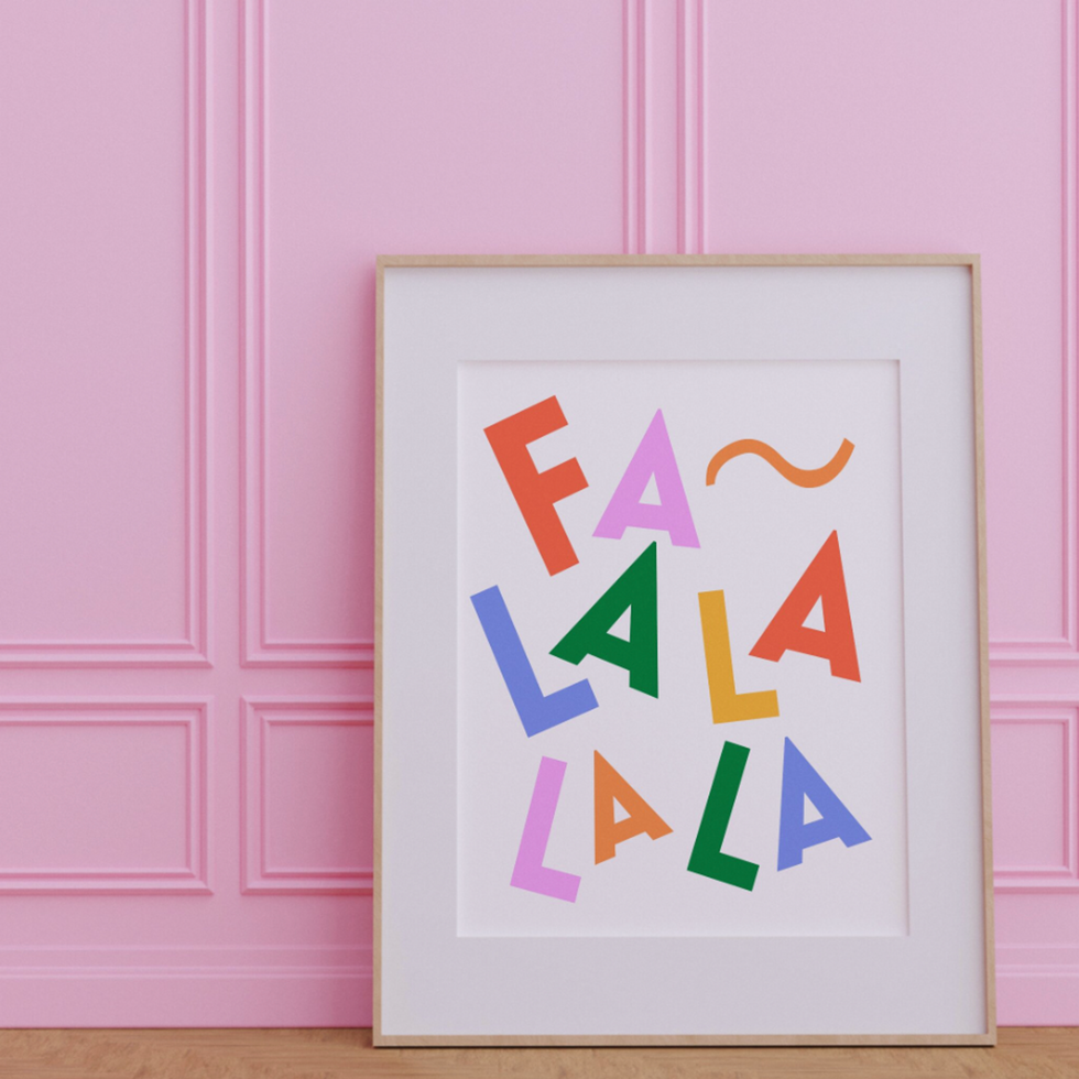 rainbow fa la la small business art