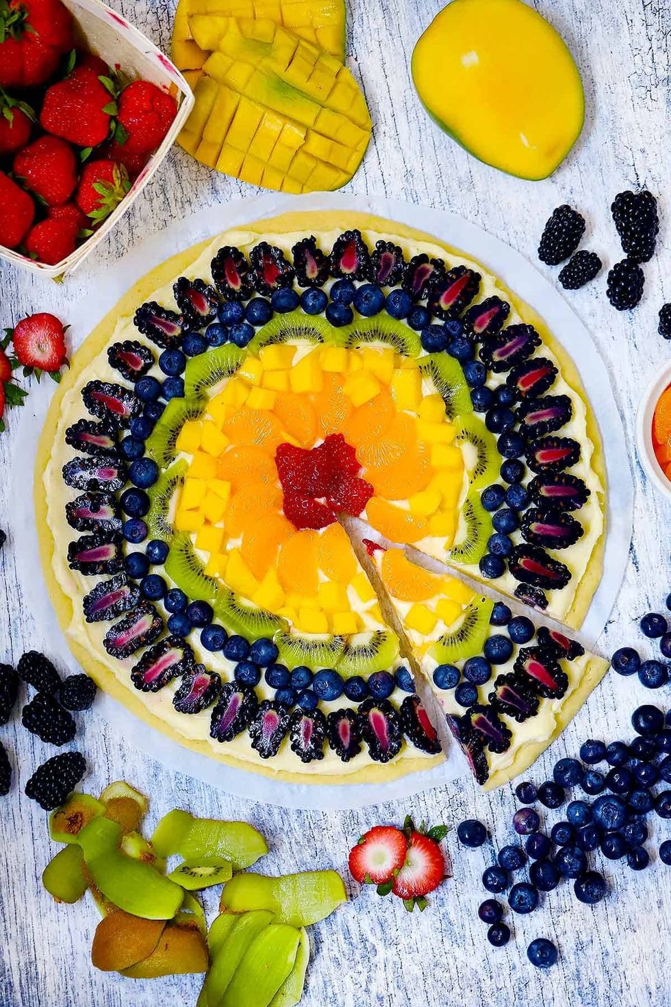 Rainbow Fruit Pizza