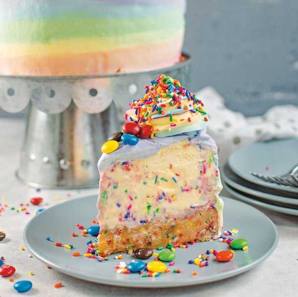 Rainbow Funfetti Ice Cream Cake