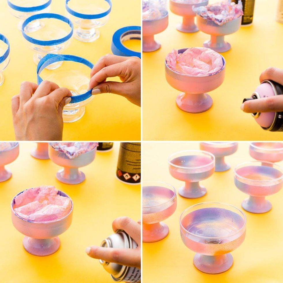 rainbow ice cream dish tutorial