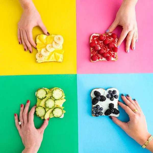 Rainbow Toasts
