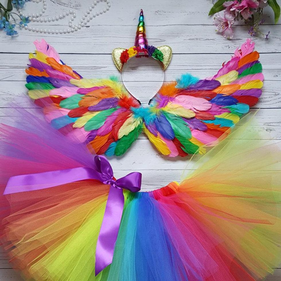 rainbow unicorn costume