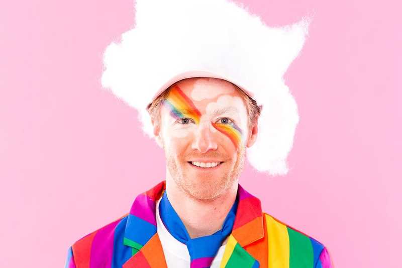 How to Make a Rainbow + Pot of Gold Costume With Your Boo - Brit + Co