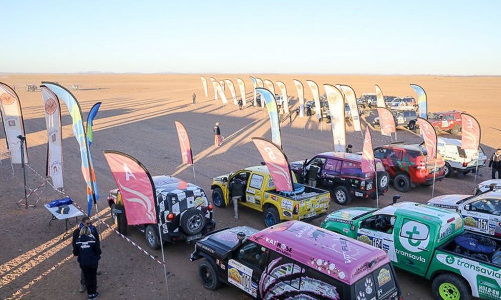 Rallye Aicha Gazelles du Maroc starting line