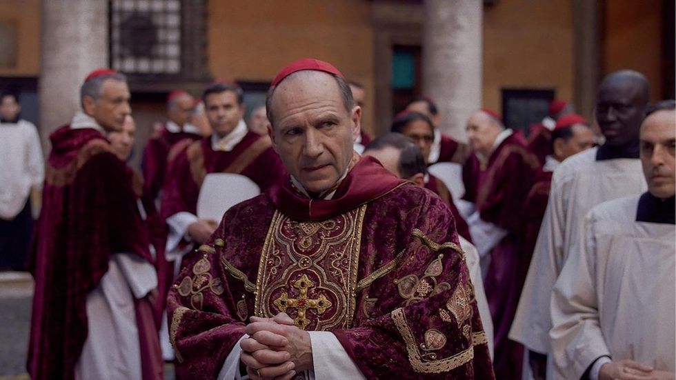 ralph fiennes in 'conclave'