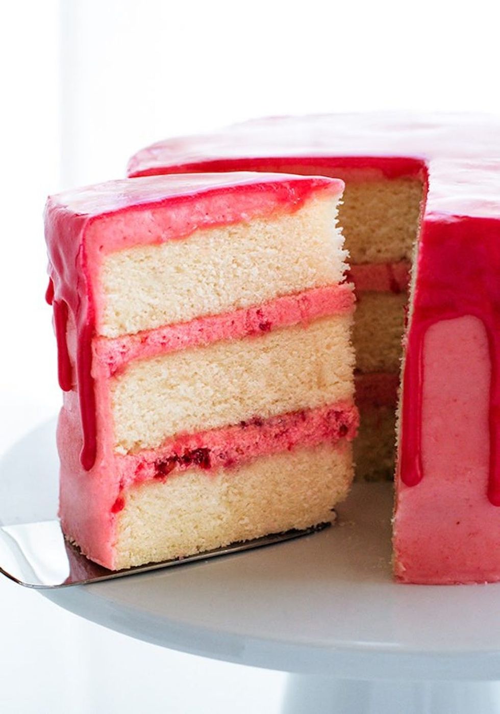 raspberry champagne cake