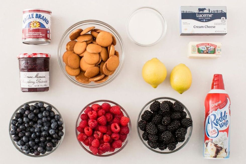 Raspberry Cream Pie Filling ingredients