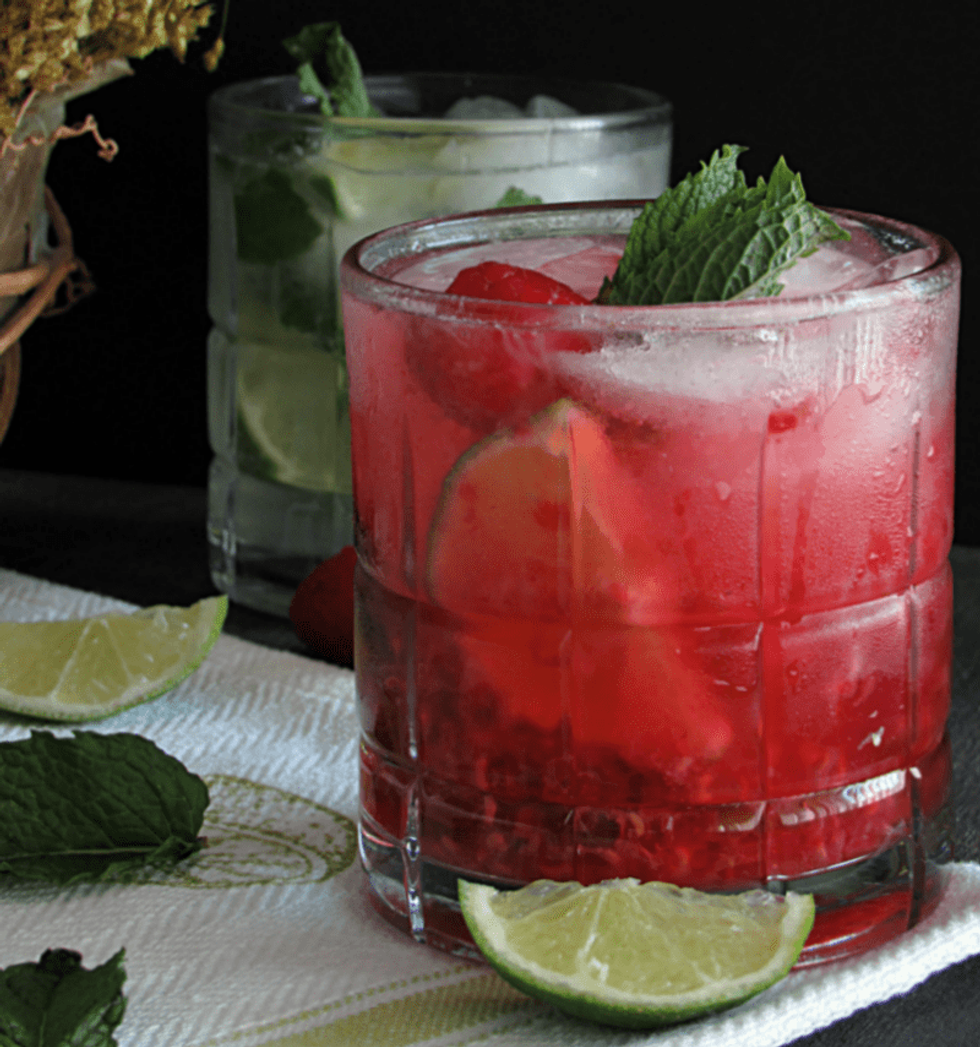 Raspberry Mint Mojito