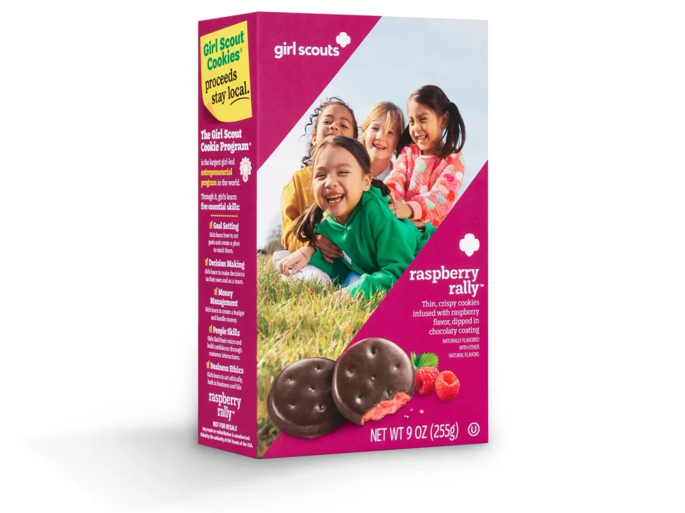 raspberry rally girl scout cookie