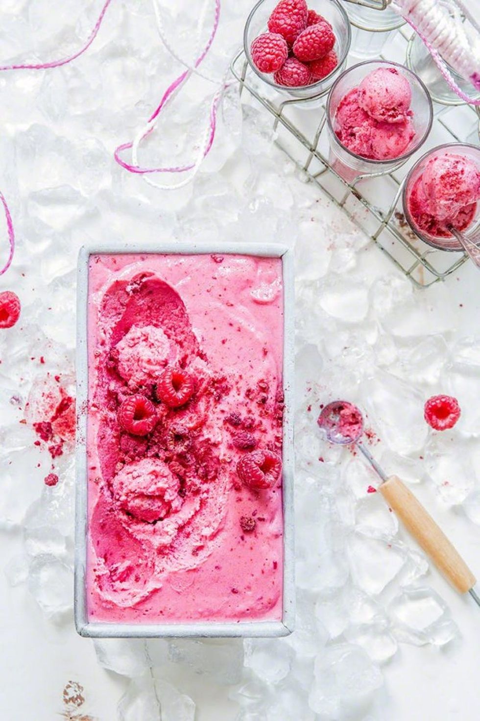 Raspberry sorbet