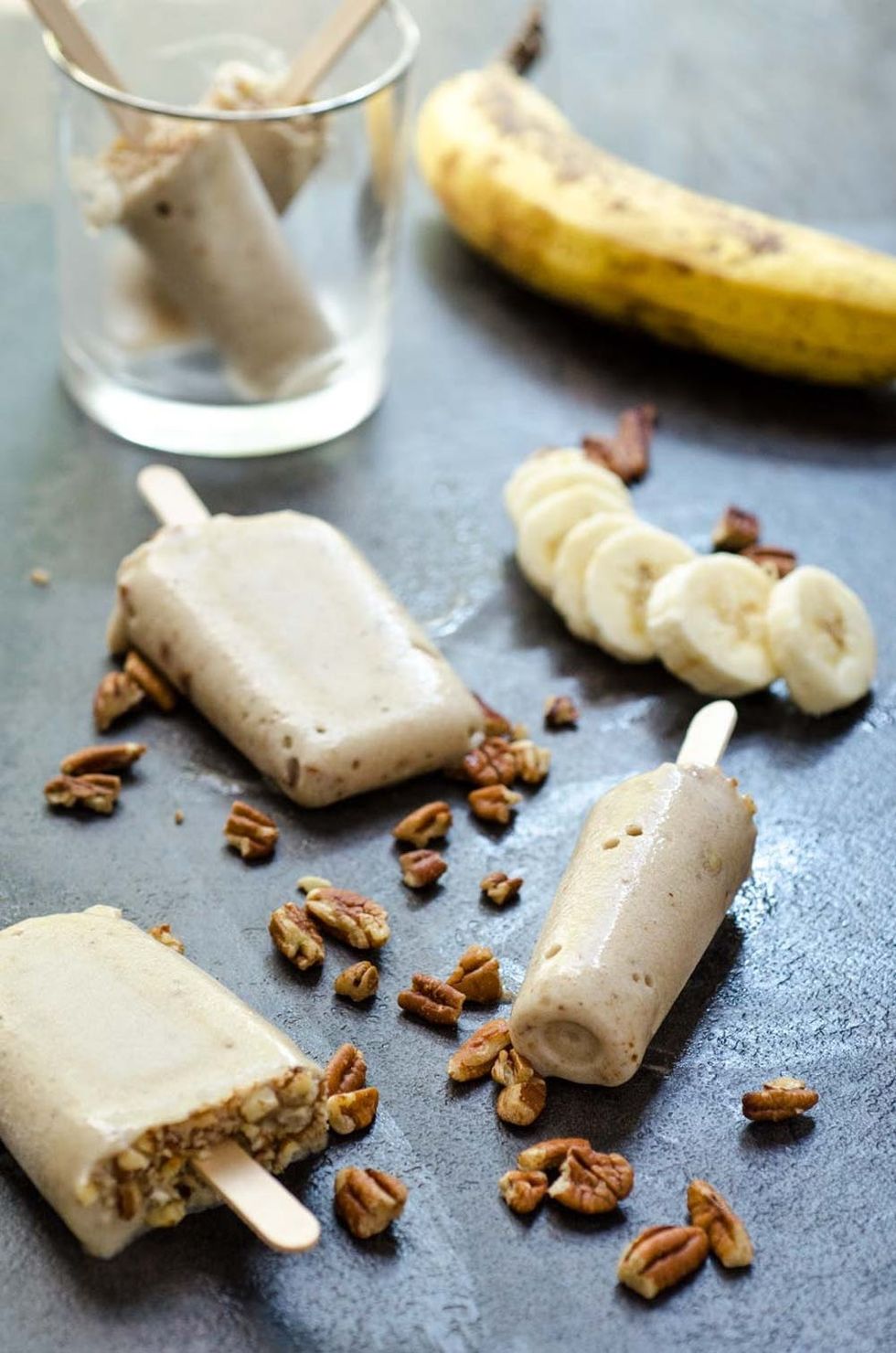 Raw Vegan Banana Pecan Paletas