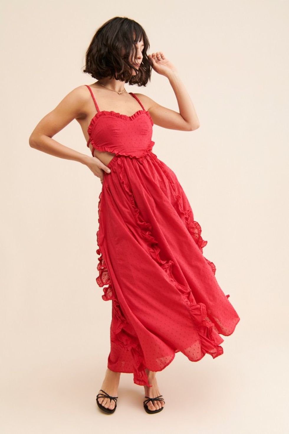 Red Heart Maxi Dress