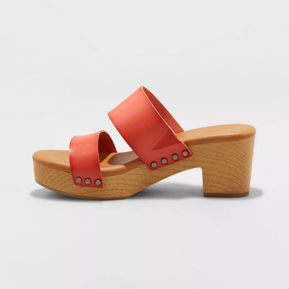 Red Mule Clog Platform Target
