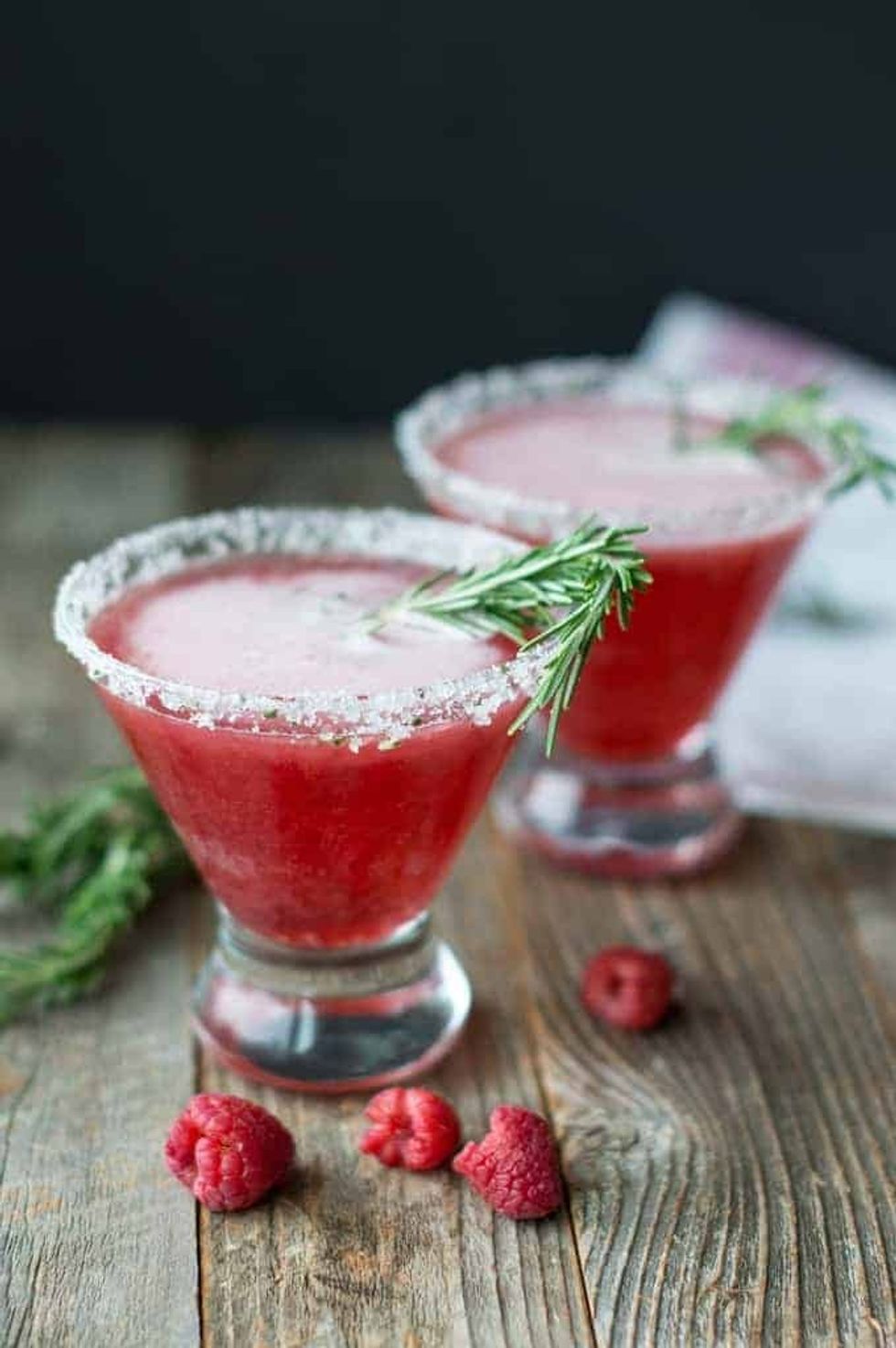 Red Russian With Rosemary Simple Syrup