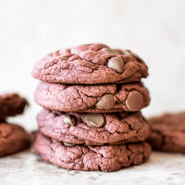 Red Velvet Cake Mix Cookies