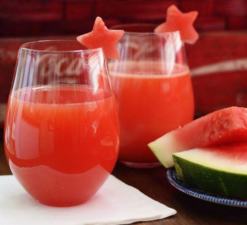 red watermelon spritzer cocktails