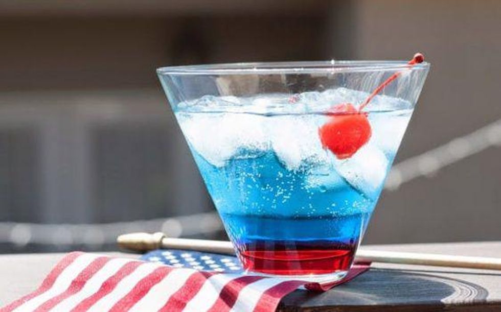 red white and blue cocktail