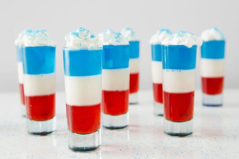 Red, White, and Blue Jello Shots