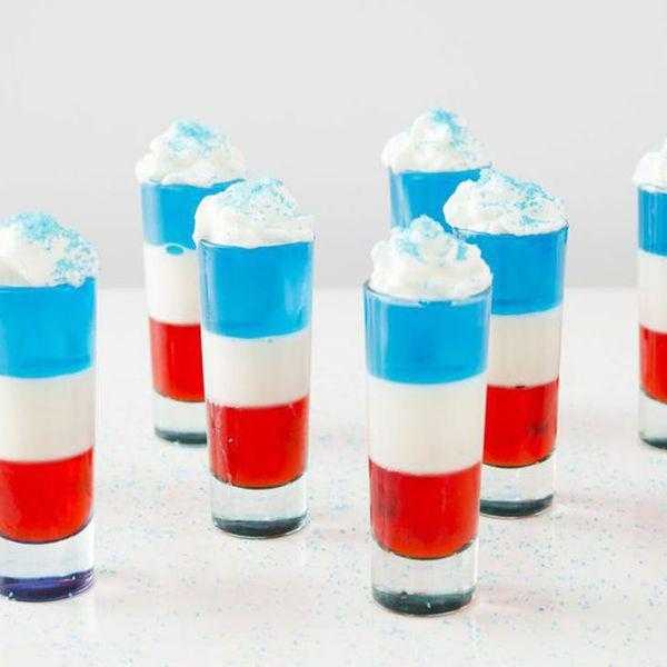 red white and blue jello shots