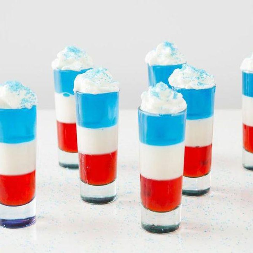 red white and blue jello shots