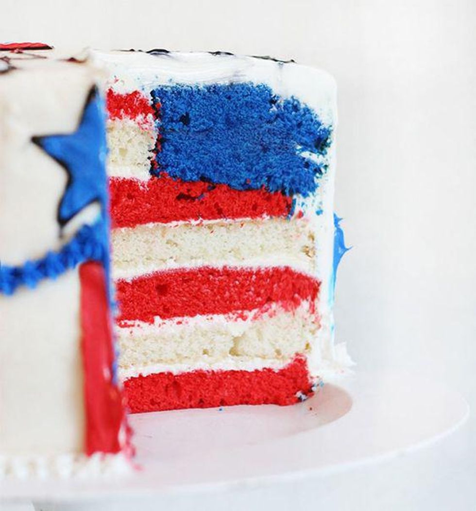 red white and blue Secret American Flag