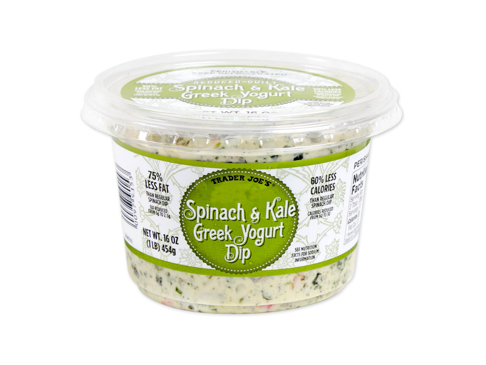 Reduced Guilt Spinach & Kale Greek Yogurt Dip