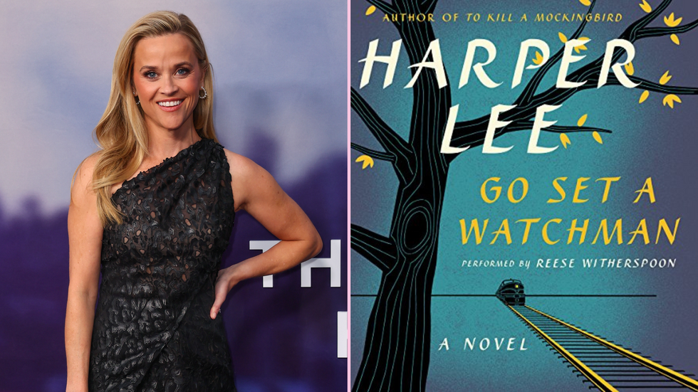Reese Witherspoon reading "Go Set a Watchman"