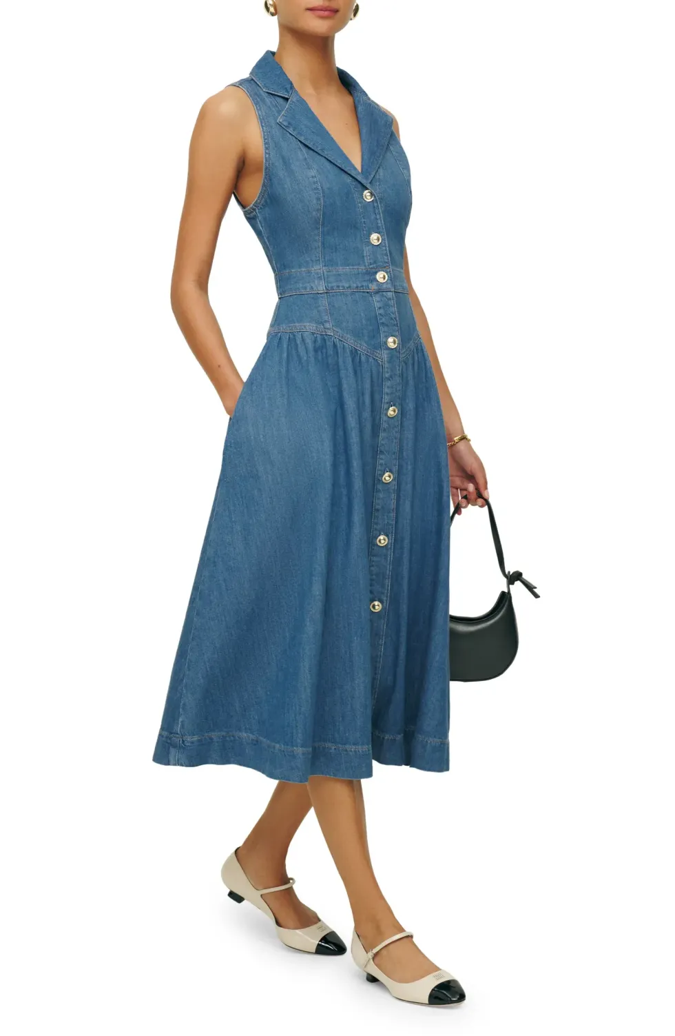 Reformation Ellison Denim Dress