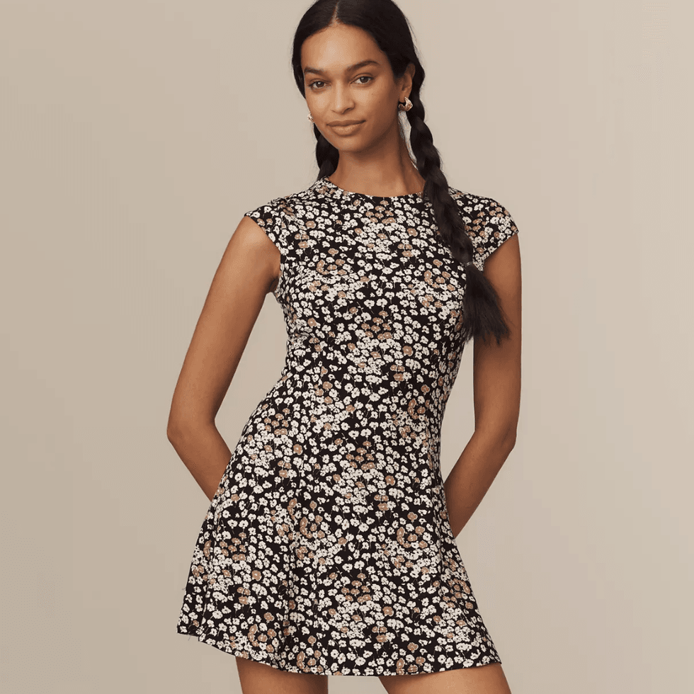 Reformation Yves Knit Mini Dress