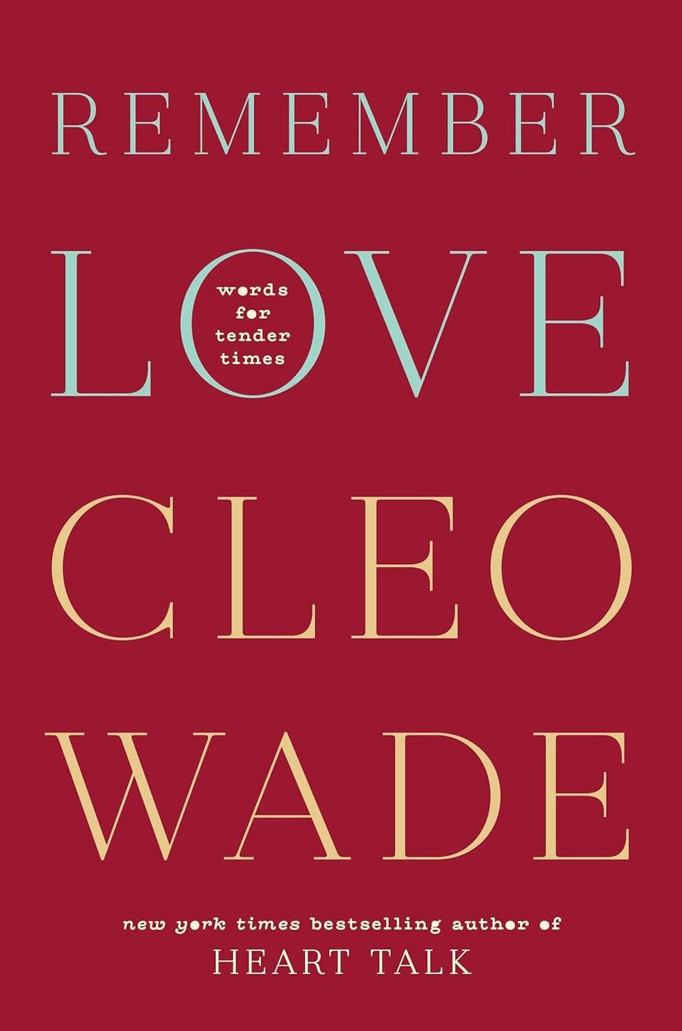 Remember Love: Words For Tender Times by Cleo Wade