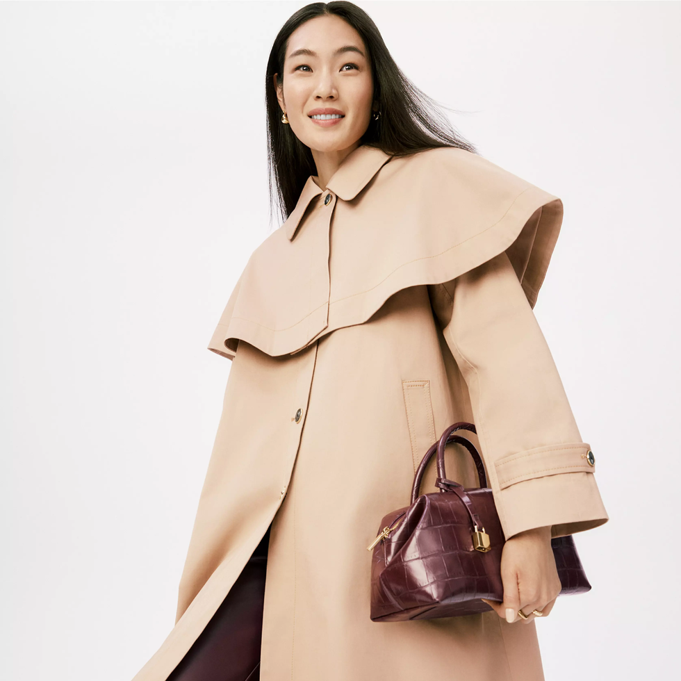 Removable Cape Trench Coat