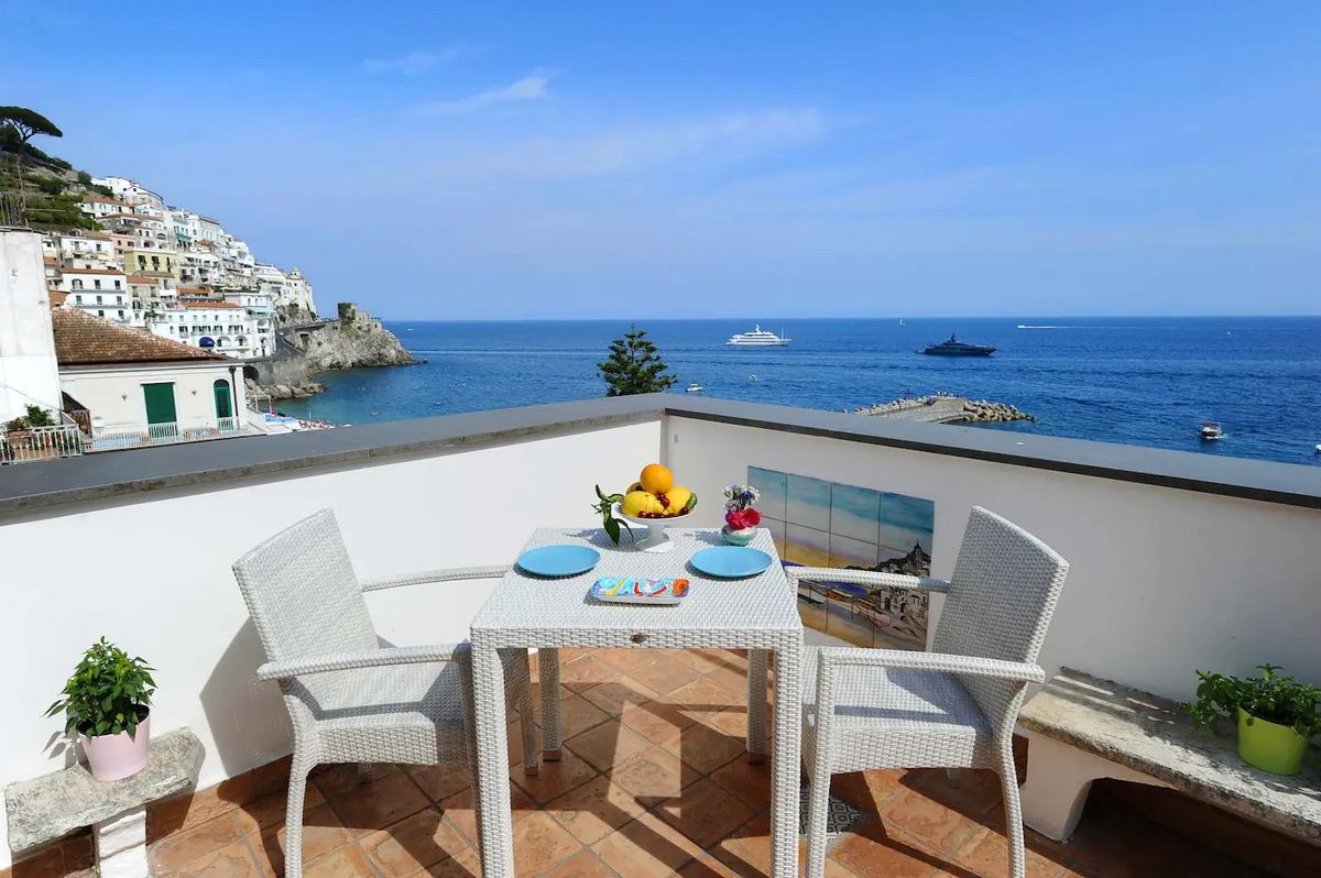 rental unit patio amalfi italy