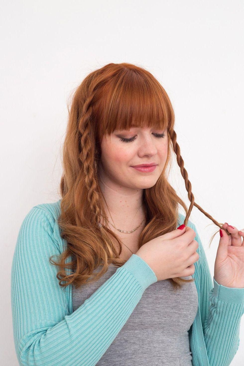 repeat the braid on the other side