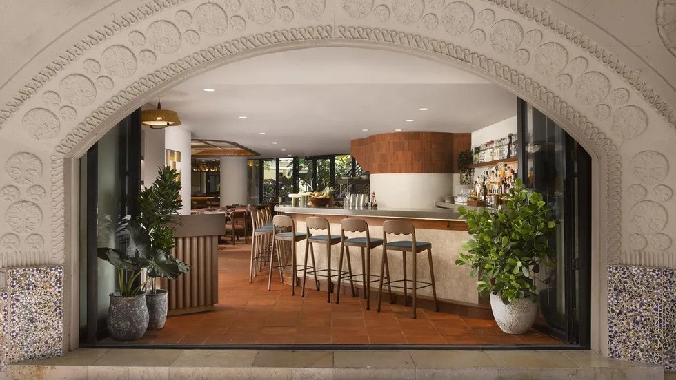 restaurant inside Mayfair House Hotel & Garden