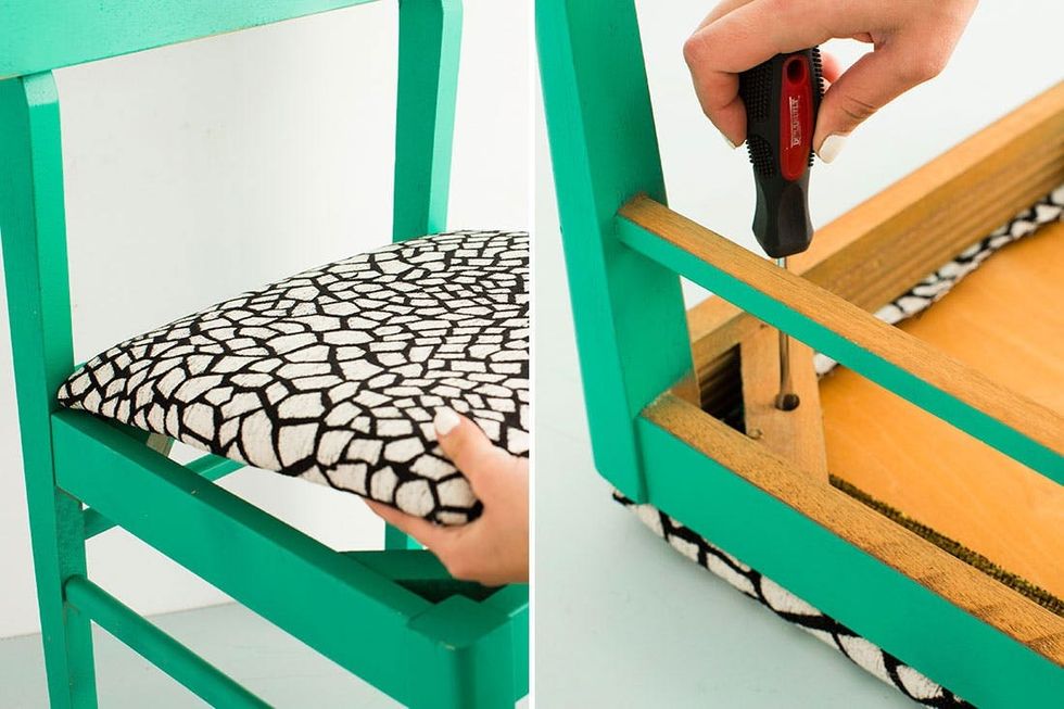 How to Reupholster a Thrift Store Chair in 4 Easy Steps Brit + Co