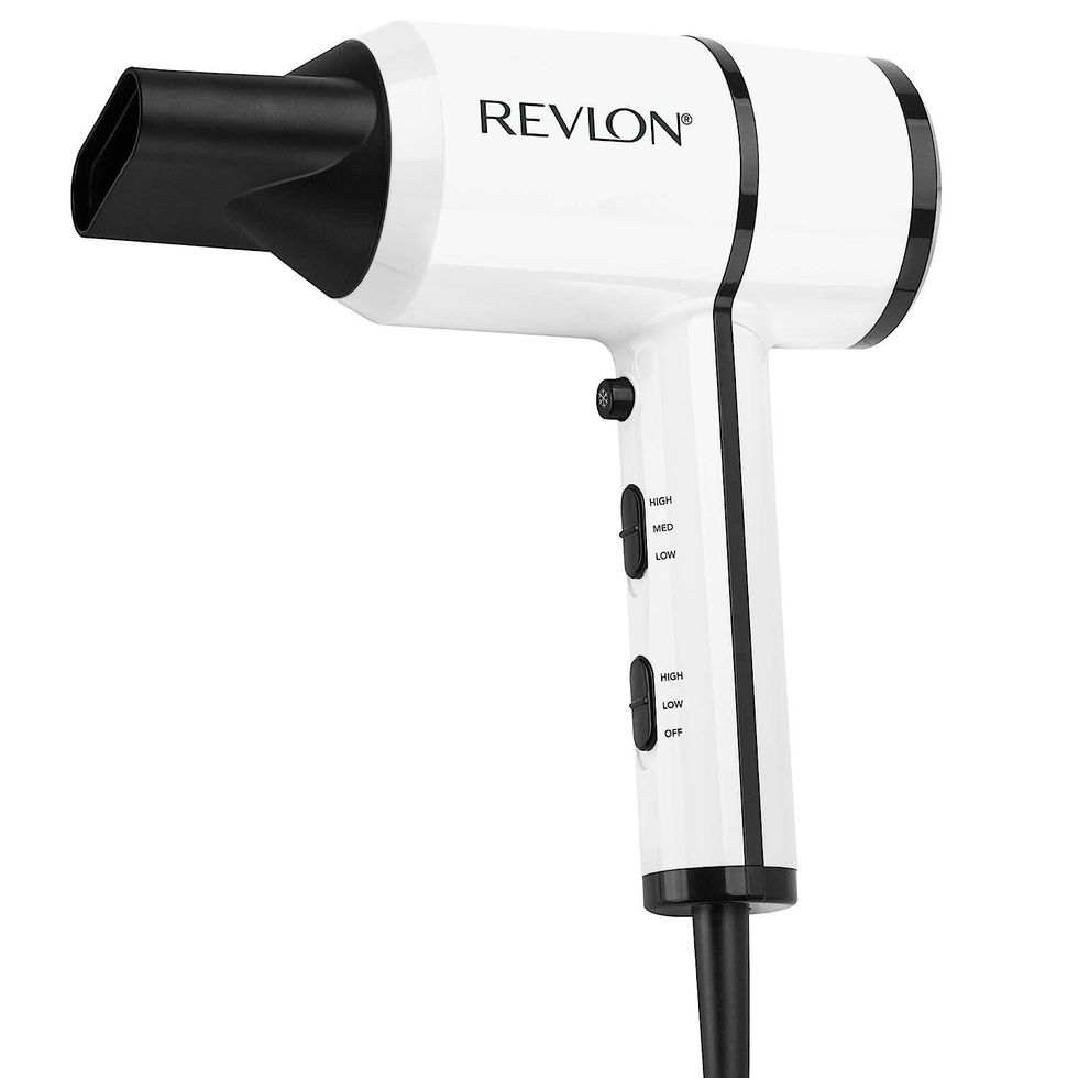 Revlon Crystal C + Ceramic Compact Hair Dryer | Long-Lasting Shine and Less Frizz