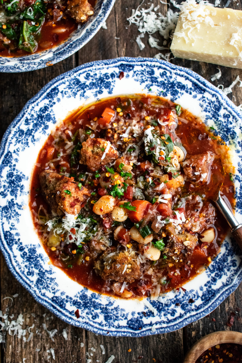 Ribollita Soup with Greens & Butter Beans