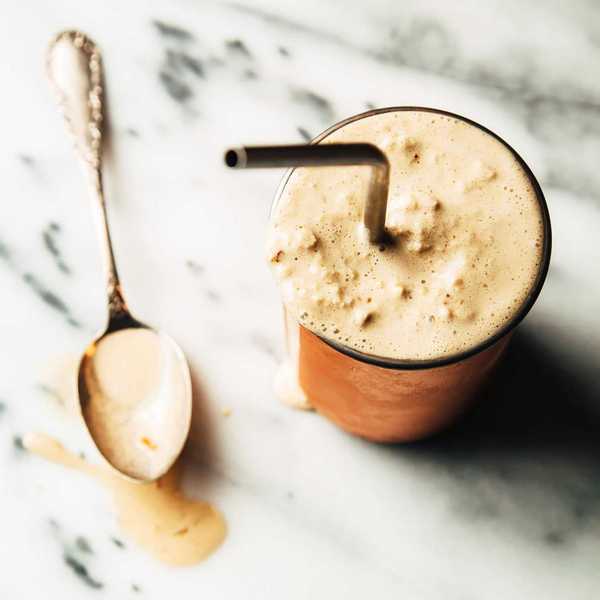 "Ridiculously Good" Tahini Date Shake with Coffee
