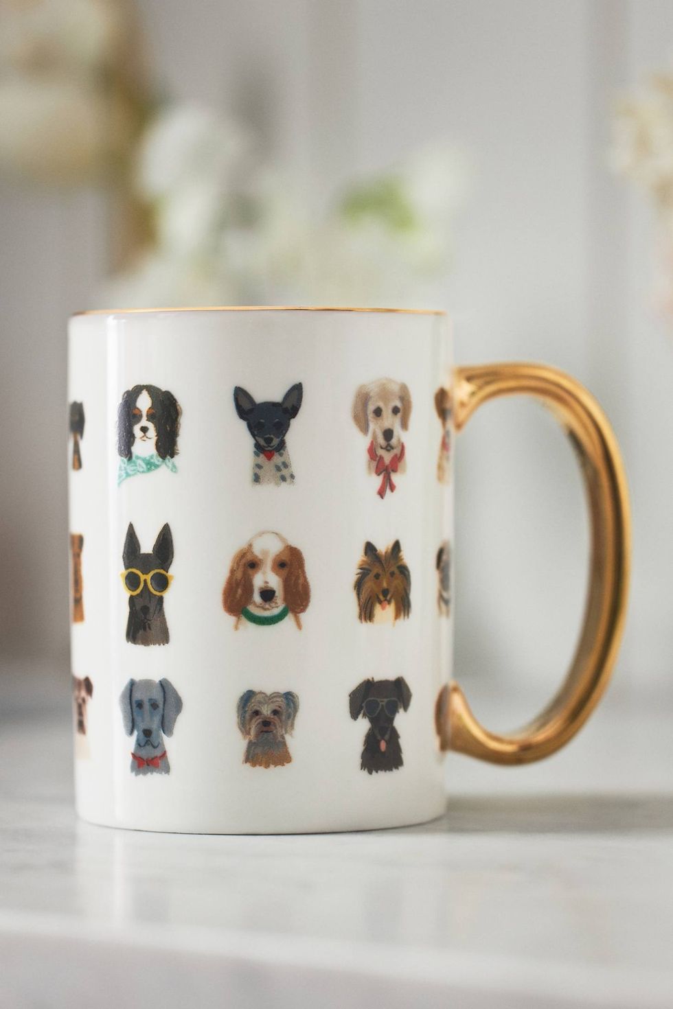 Rifle Paper Co. Porcelain Hot Dogs Mug