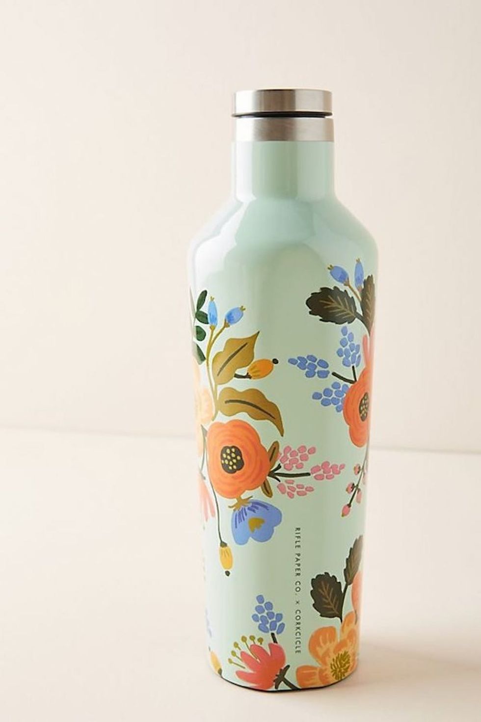 rifle paper corksicle water bottle