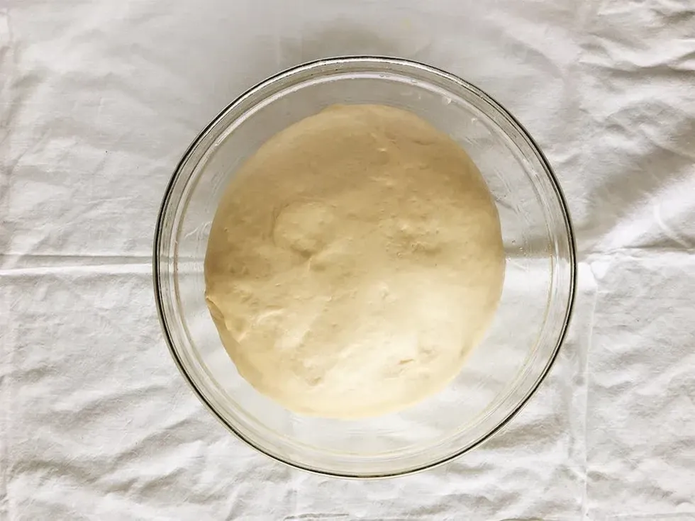 rising dough for cinnamon rolls