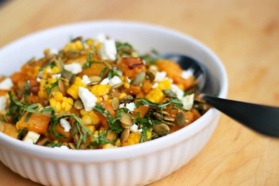 Roasted Butternut Squash + Corn Salad