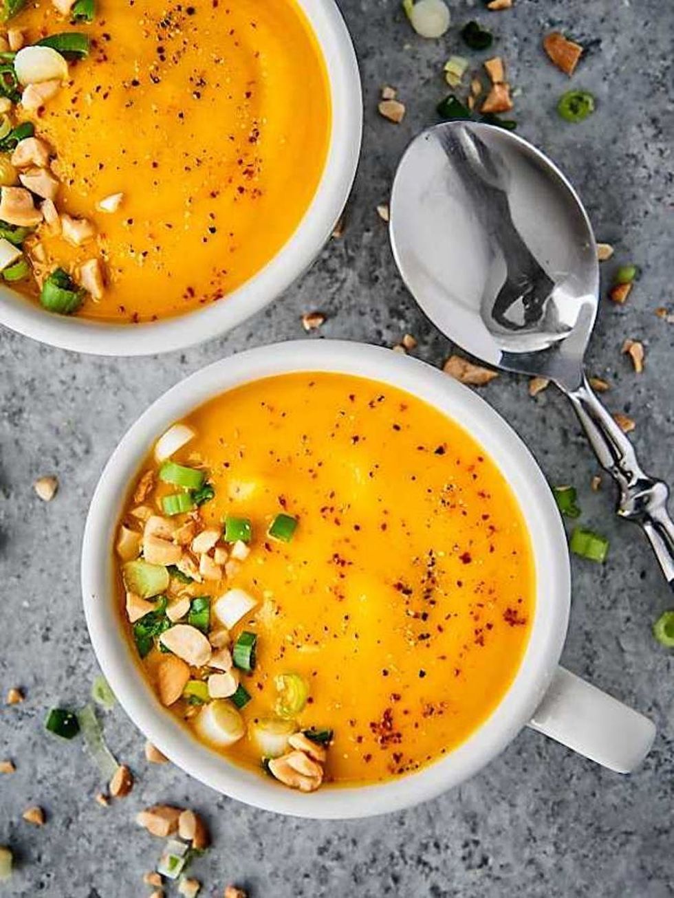 roasted carrot ginger soup winter dinner ideas