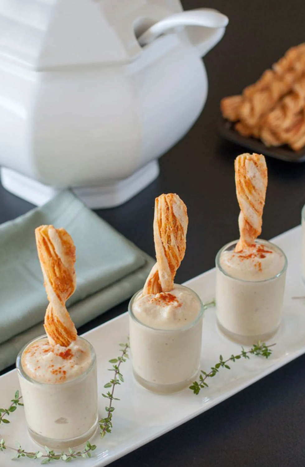Roasted Cauliflower Soup Shooters